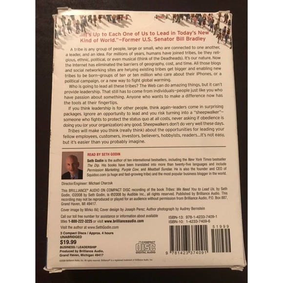 Seth Godin - Tribes Audiobook 3 Discs - Picture 4 of 6